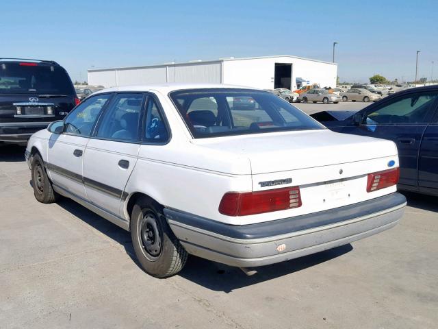 1FABP52U1KA130258 - 1989 FORD TAURUS GL WHITE photo 3