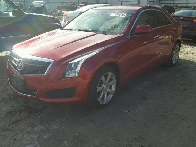 1G6AG5RX3D0148729 - 2013 CADILLAC ATS RED photo 2