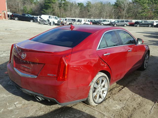 1G6AG5RX3D0148729 - 2013 CADILLAC ATS RED photo 4