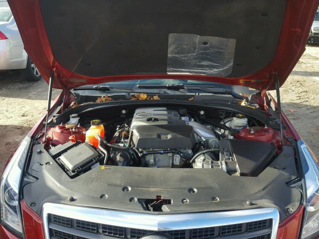 1G6AG5RX3D0148729 - 2013 CADILLAC ATS RED photo 7