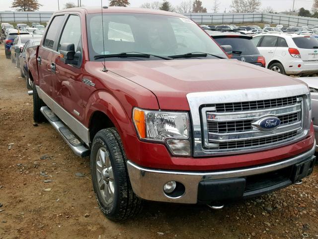 1FTFW1ET3EKE54675 - 2014 FORD F150 SUPER RED photo 1