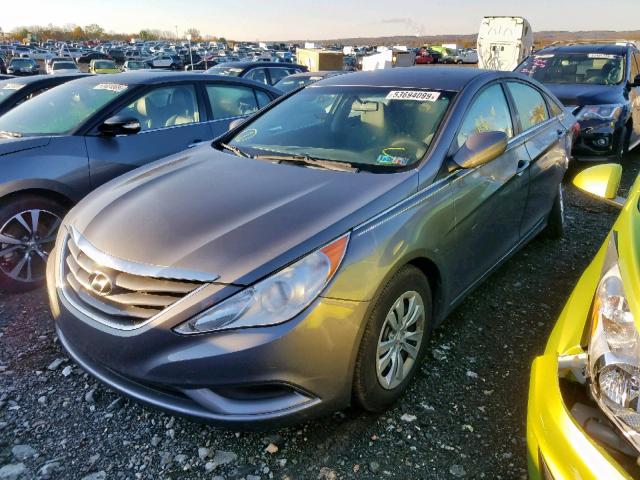 5NPEB4AC1BH034860 - 2011 HYUNDAI SONATA GLS GRAY photo 2