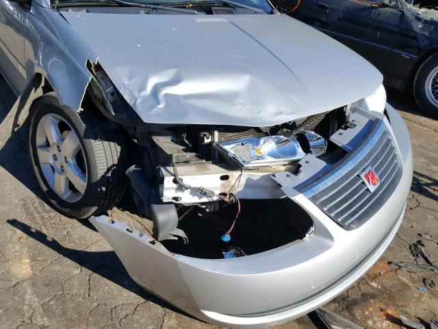 1G8AJ55F37Z200740 - 2007 SATURN ION LEVEL SILVER photo 9
