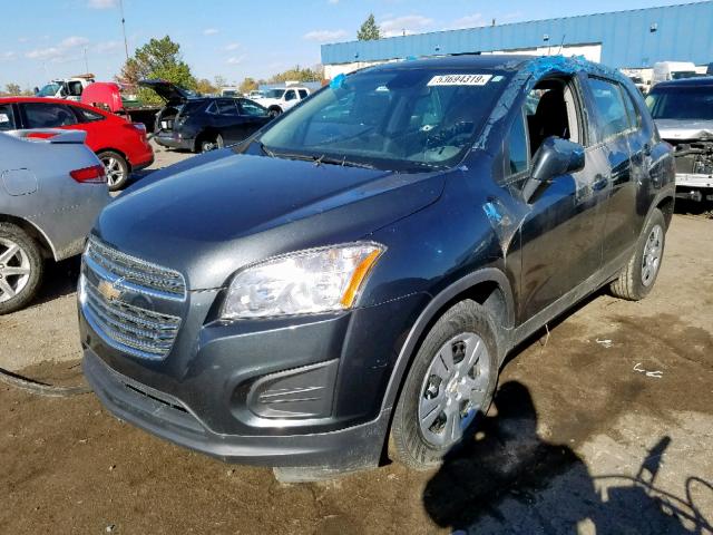 3GNCJKSBXGL256574 - 2016 CHEVROLET TRAX LS  photo 2