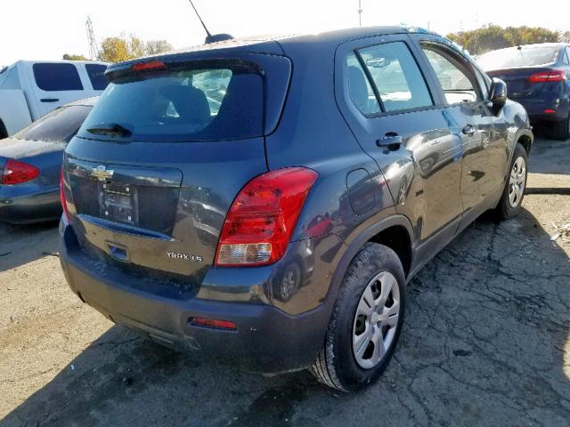 3GNCJKSBXGL256574 - 2016 CHEVROLET TRAX LS  photo 4