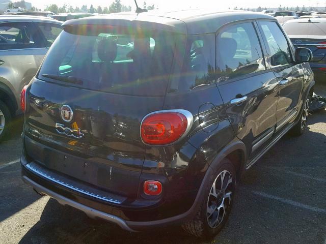 ZFBCFADH3EZ018225 - 2014 FIAT 500L TREKK BLACK photo 4