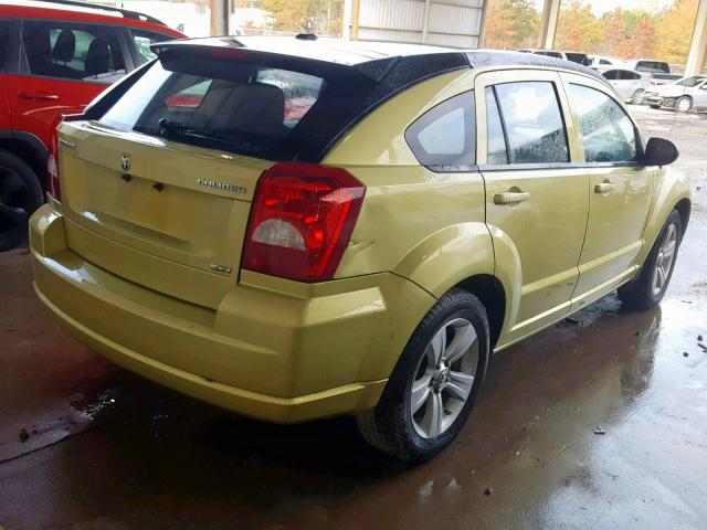 1B3CB4HA5AD538572 - 2010 DODGE CALIBER SX GREEN photo 4