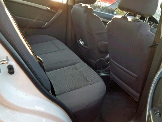 KL1TD56668B181459 - 2008 CHEVROLET AVEO BASE Ақ фото 6