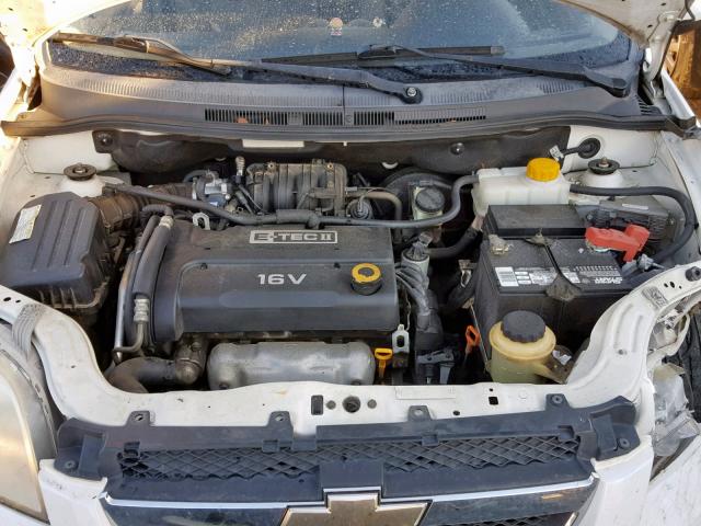 KL1TD56668B181459 - 2008 CHEVROLET AVEO BASE Ақ фото 7