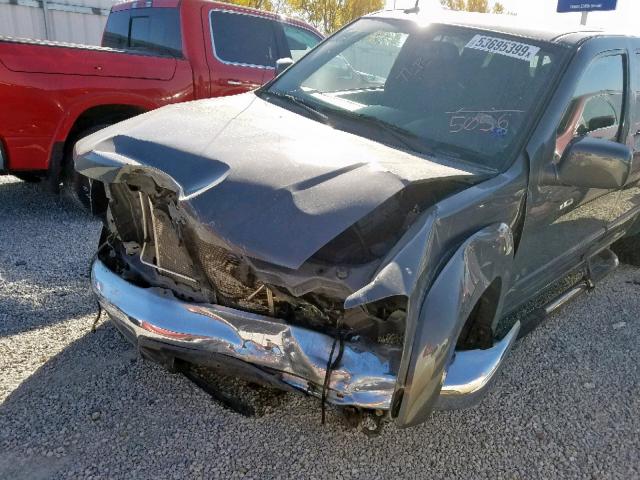 1GCDT13E498155056 - 2009 CHEVROLET COLORADO GRAY photo 9