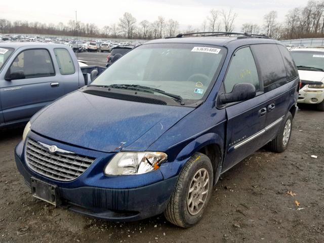 1C4GJ25381B276068 - 2001 CHRYSLER VOYAGER BLUE photo 2