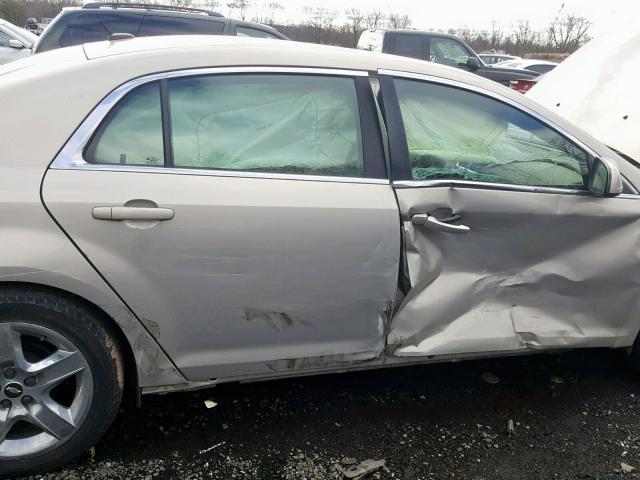 1G1ZC5EBXAF170444 - 2010 CHEVROLET MALIBU 1LT 金色 照片 9