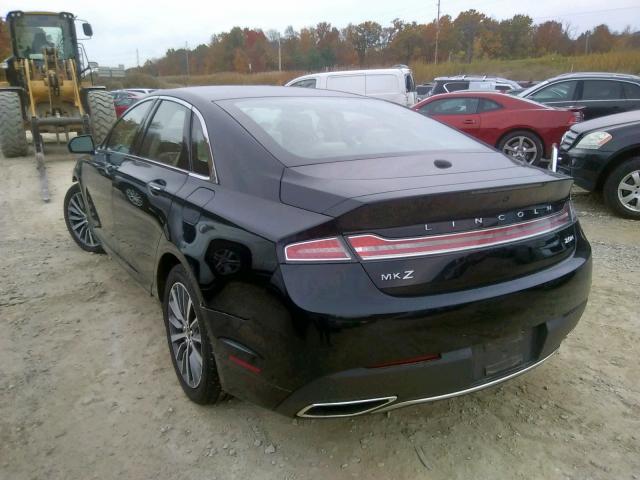 3LN6L5LUXHR654119 - 2017 LINCOLN MKZ HYBRID BLACK photo 3