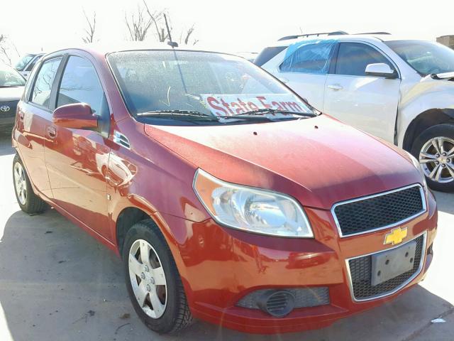KL1TD66EX9B648347 - 2009 CHEVROLET AVEO LS BURGUNDY photo 1