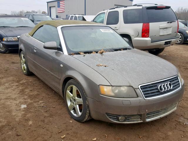 WAUAC48H44K003536 - 2004 AUDI A4 1.8 CAB BROWN photo 1