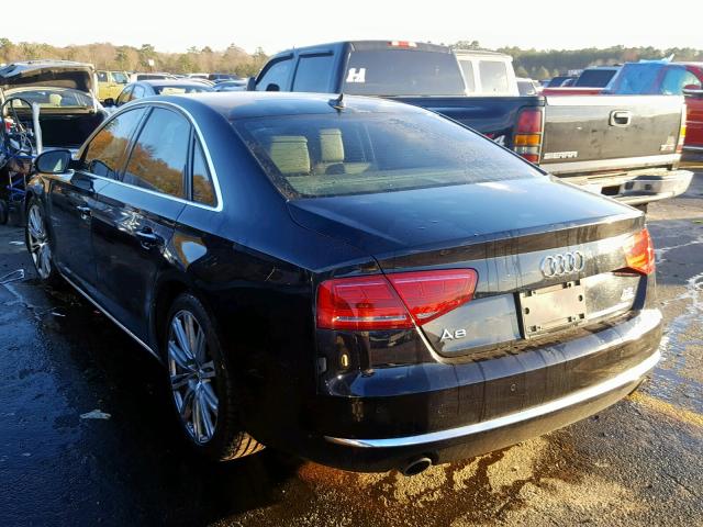 WAUAVAFD8BN022322 - 2011 AUDI A8 QUATTRO BLACK photo 3