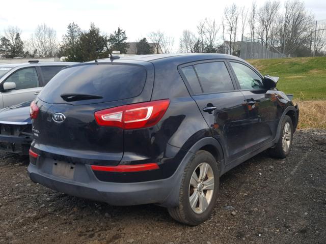 KNDPBCA29C7263979 - 2012 KIA SPORTAGE L BLACK photo 4