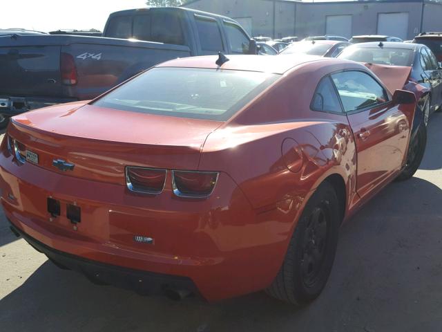 2G1FA1E34D9195525 - 2013 CHEVROLET CAMARO LS ORANGE photo 4