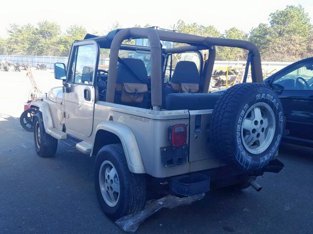 1J4FY49S6RP437305 - 1994 JEEP WRANGLER / TAN photo 3