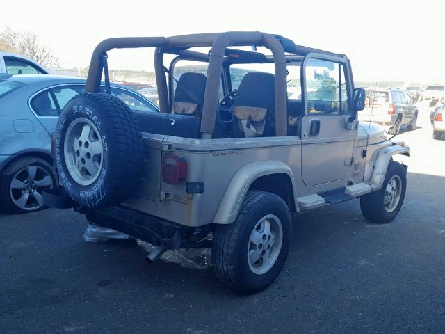 1J4FY49S6RP437305 - 1994 JEEP WRANGLER / TAN photo 4