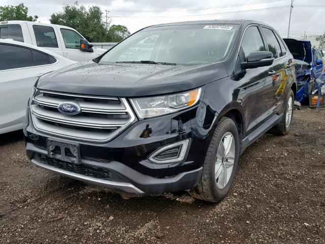 2FMPK3J91HBB31449 - 2017 FORD EDGE SEL BLACK photo 2