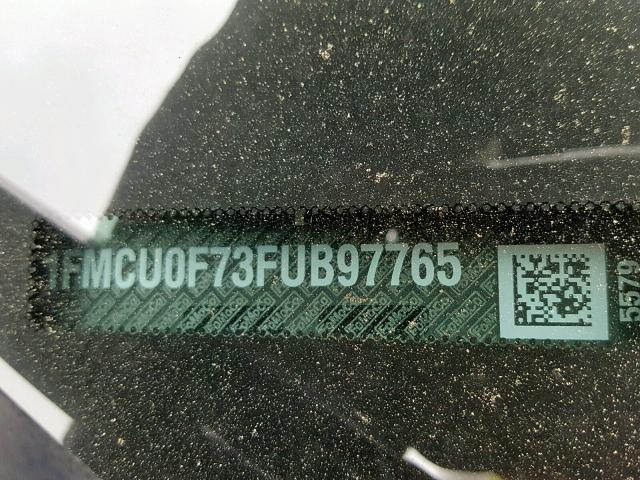 1FMCU0F73FUB97765 - 2015 FORD ESCAPE S BLUE photo 10