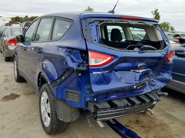 1FMCU0F73FUB97765 - 2015 FORD ESCAPE S BLUE photo 3