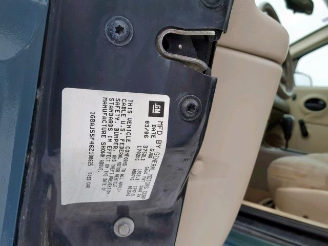 1G8AJ55F46Z198625 - 2006 SATURN ION LEVEL GREEN photo 10
