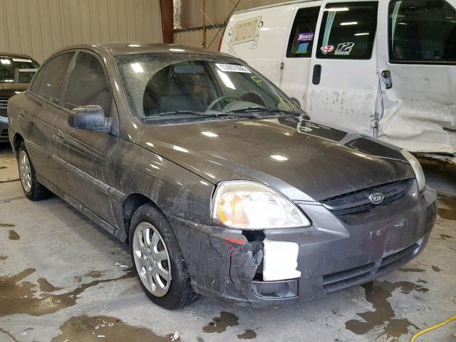 KNADC125746325851 - 2004 KIA RIO GRAY photo 1