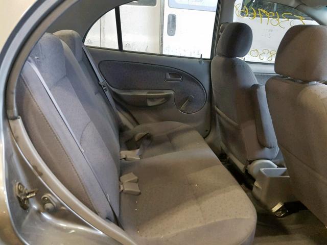 KNADC125746325851 - 2004 KIA RIO GRAY photo 6