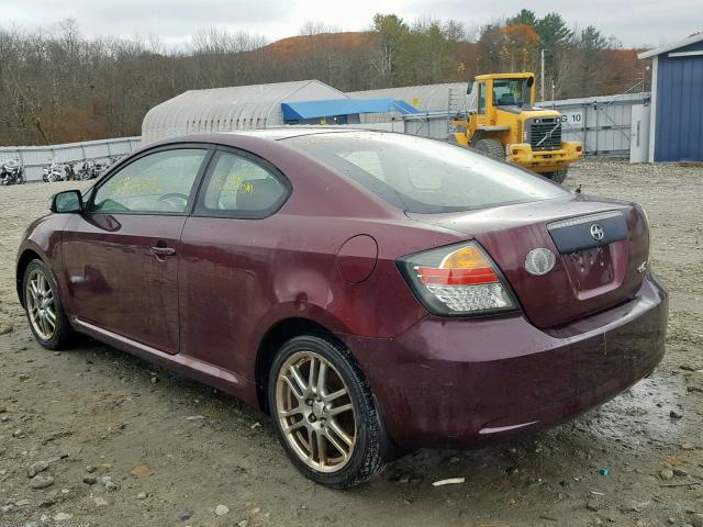 JTKDE177470162907 - 2007 TOYOTA SCION TC მუქწითელი ფოტო 3