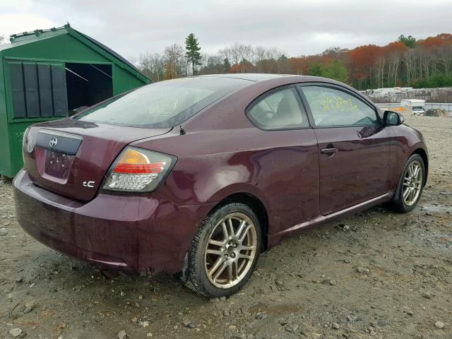 JTKDE177470162907 - 2007 TOYOTA SCION TC მუქწითელი ფოტო 4