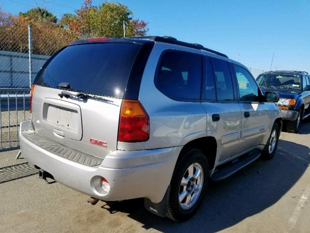 1GKDT13S742364085 - 2004 GMC ENVOY SILVER photo 4