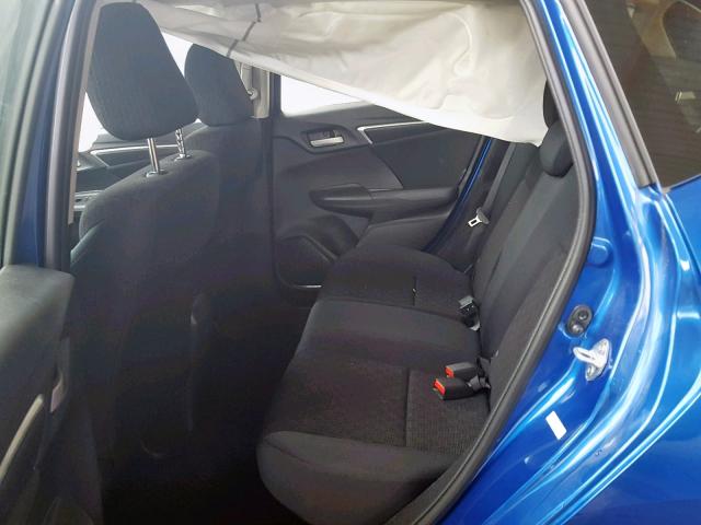 JHMGK5H56GS011796 - 2016 HONDA FIT LX BLUE photo 6