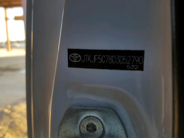 JTKJF5C78D3052790 - 2013 TOYOTA SCION TC Ağ foto 10