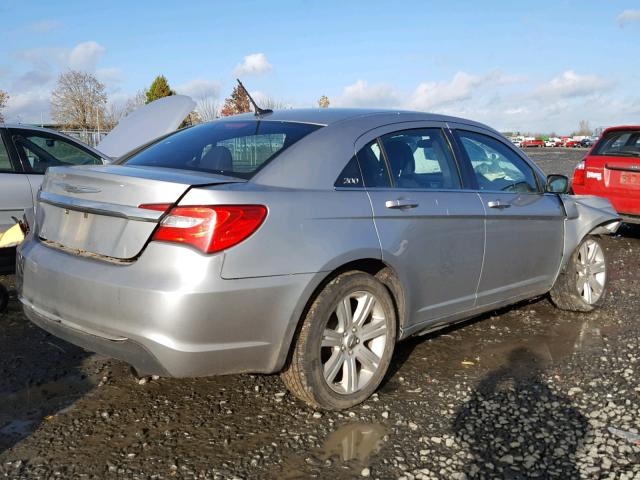 1C3CCBAB1DN670024 - 2013 CHRYSLER 200 LX SILVER photo 4