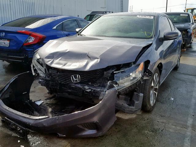 1HGCT1B32EA015815 - 2014 HONDA ACCORD LX- GRAY photo 2