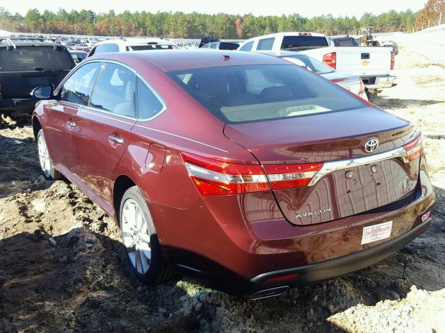 4T1BK1EB7DU043988 - 2013 TOYOTA AVALON BAS 勃艮第红 照片 3