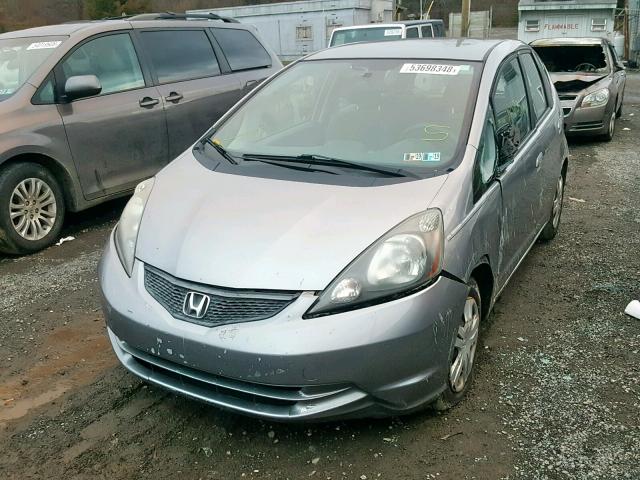 JHMGE8H23AC012579 - 2010 HONDA FIT GRAY photo 2