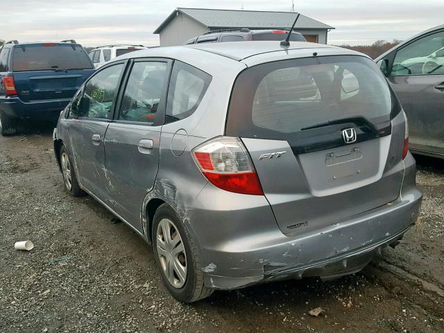 JHMGE8H23AC012579 - 2010 HONDA FIT GRAY photo 3