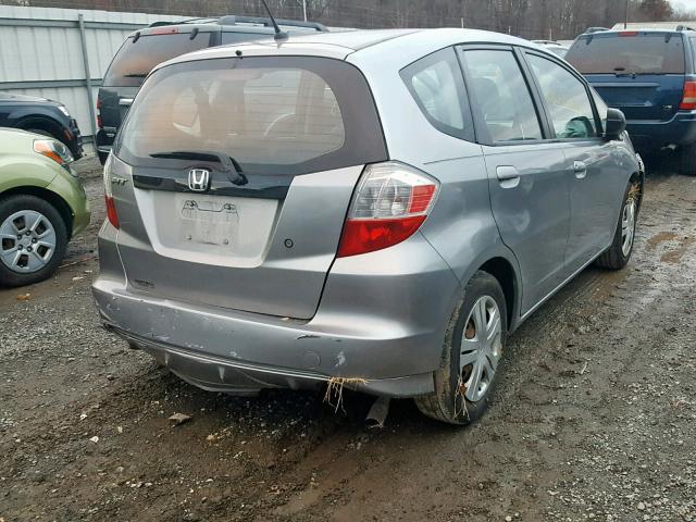 JHMGE8H23AC012579 - 2010 HONDA FIT GRAY photo 4