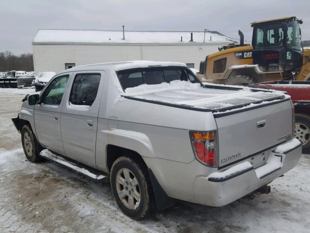 2HJYK16586H520646 - 2006 HONDA RIDGELINE SILVER photo 3