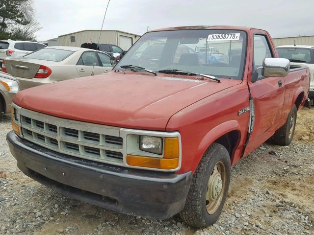 1B7FL16G3MS314506 - 1991 DODGE DAKOTA RED photo 9