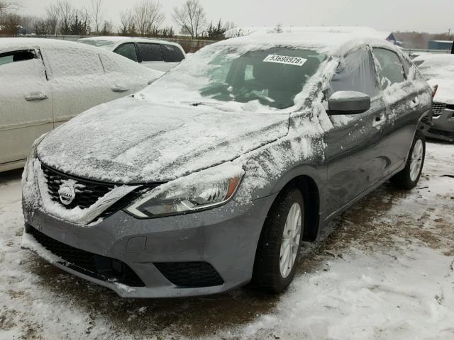 3N1AB7AP4JL630436 - 2018 NISSAN SENTRA S GRAY photo 2