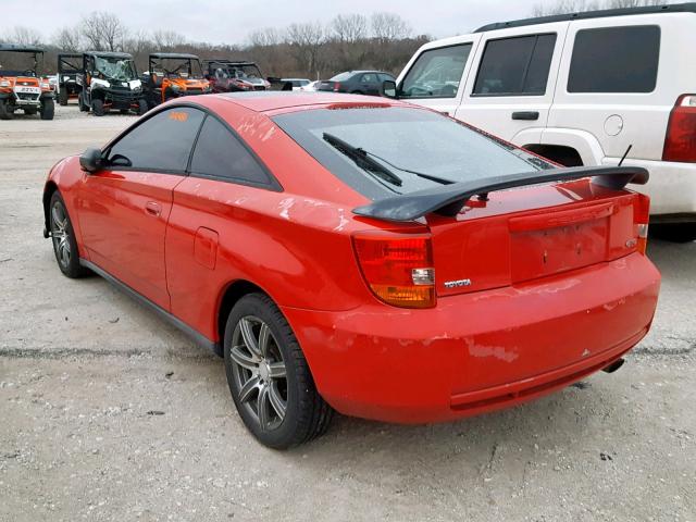 JTDDY38T8Y0036167 - 2000 TOYOTA CELICA GT- RED photo 3