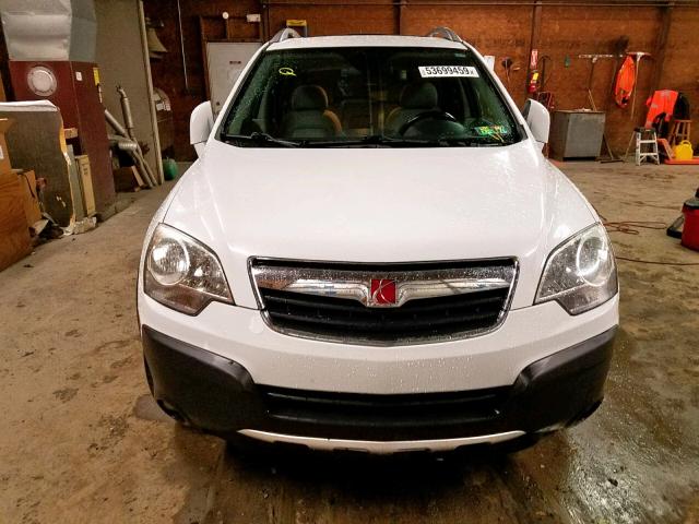 3GSDL43N89S618524 - 2009 SATURN VUE XE WHITE photo 9