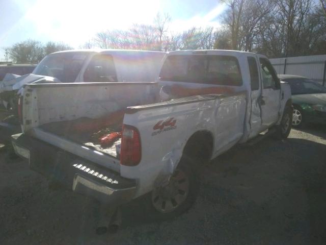 1FTWX31R28EB61534 - 2008 FORD F350 SRW S WHITE photo 4