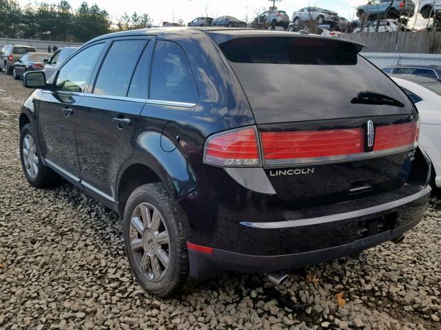 2LMDU88C87BJ13111 - 2007 LINCOLN MKX BLACK photo 3