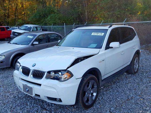 WBXPA934X6WD25460 - 2006 BMW X3 3.0I WHITE photo 2