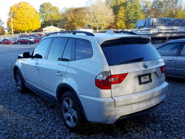 WBXPA934X6WD25460 - 2006 BMW X3 3.0I WHITE photo 3